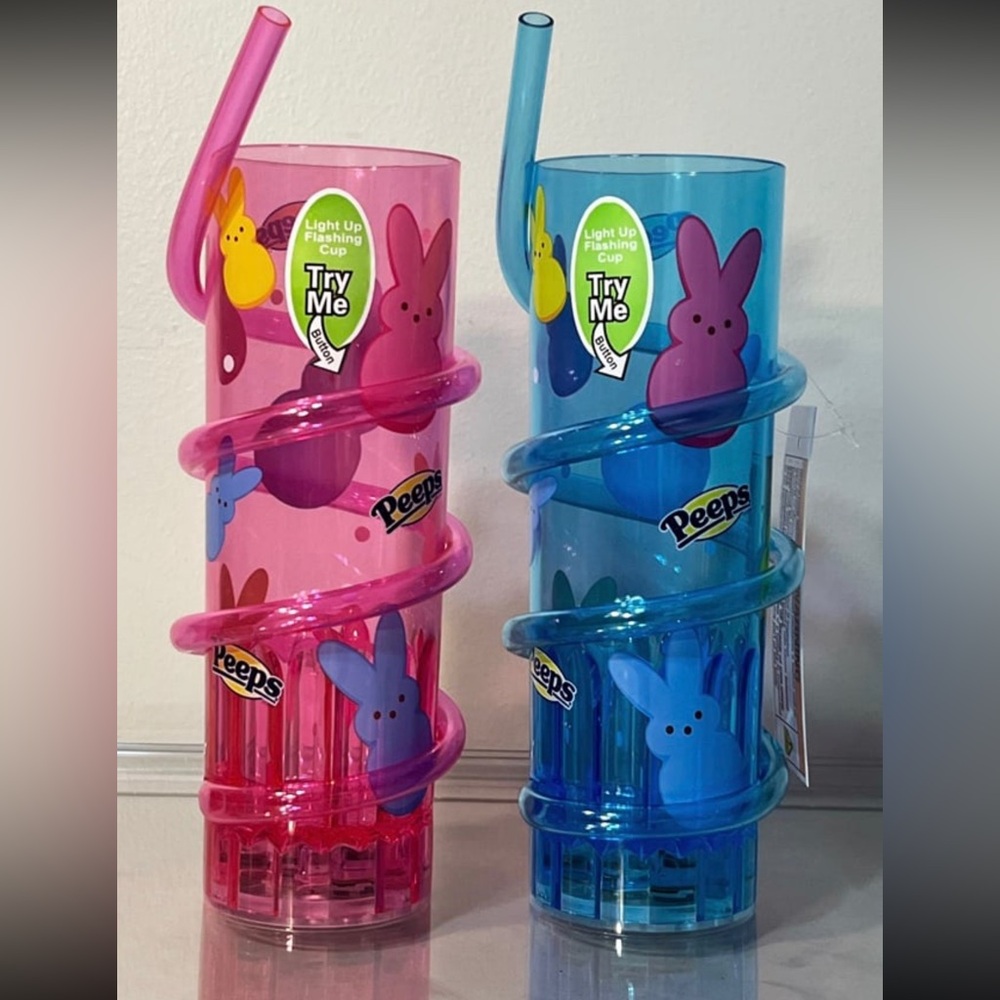 Light-Up Flashing Cup Set - Pink and Blue